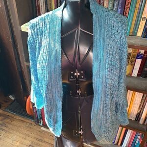 Lane Bryant blue lightweight flowy cozy 18/20W cardigan